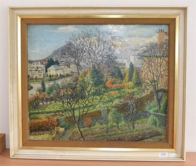 Lot 1053 - Ernest Forbes RBA (1879-1962) Village view, signed and dated oil on board 1950, 50cm by 60cm