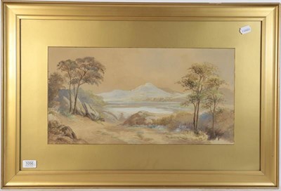 Lot 1056 - J Douglas (19th century) A highland landscape, signed watercolour, 27.5cm by 53.5cm, together...