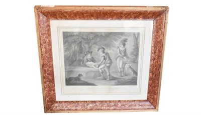 Lot 1058 - A large 18th century engraving after Piranesi, 62cm by 80.5cm, together with a further print...