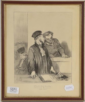 Lot 1071 - After Honor Daumier (1808-1897) A set of trial prints, various sizes (6)