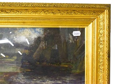 Lot 1073 - British school, Impressionist style landscape, oil on board, 26cm by 37cm