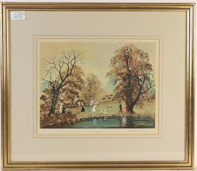 Lot 1080 - After Helen Bradley (1900-1979) Four seasons, signed prints, 26.5cm by 32cm (4)