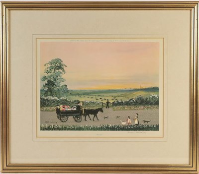 Lot 1080 - After Helen Bradley (1900-1979) Four seasons, signed prints, 26.5cm by 32cm (4)