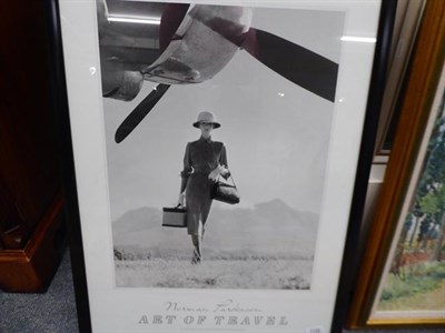 Lot 1108 - Two Duckworth Bros calendars 1934 and 1940 together with a framed Norman Parkinson print (3)