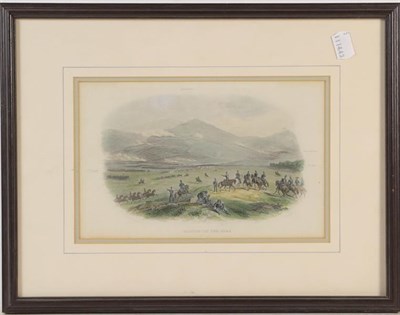 Lot 1112 - Snaffles ''Wipers'' print, together with a John Charlton print of a mounted soldier, and a set...