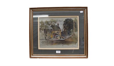 Lot 1115 - James Barry Haste (20th century), the old shop, Masham, signed and dated 1974 pastel and...