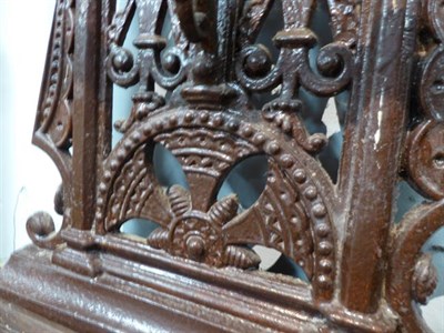 Lot 1256 - A Christopher Dresser for Coalbrookdale Victorian cast iron stick stand, 155cm