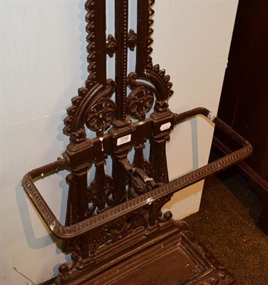 Lot 1256 - A Christopher Dresser for Coalbrookdale Victorian cast iron stick stand, 155cm