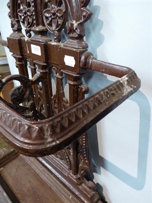 Lot 1256 - A Christopher Dresser for Coalbrookdale Victorian cast iron stick stand, 155cm