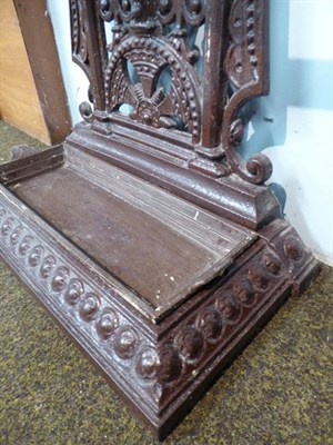 Lot 1256 - A Christopher Dresser for Coalbrookdale Victorian cast iron stick stand, 155cm