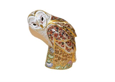 Lot 6 - Royal Crown Derby Imari: Barn Owl, limited edition 140 of 300, signed by Hugh Gibson and with...