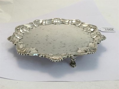 Lot 2001 - A George II Silver Waiter, Maker's Mark RR, For Either Richard Rugg or Robert Rew, London,...