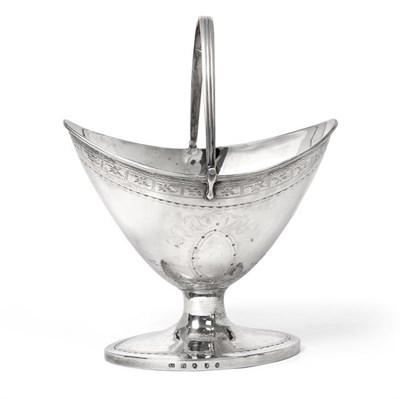 Lot 2005 - A George III Scottish Silver Sugar-Bowl, by Alexander Spence, Edinburgh, 1789, tapering oval and on
