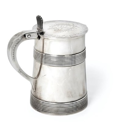 Lot 2018 - A George III Silver Tankard, Maker's Mark IC, Possibly for John Carter, London, 1776, tapering...