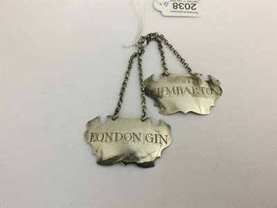 Lot 2038 - A Pair of George II Silver Decanter-Labels, by Sandilands Drinkwater, London, Circa 1750, each...