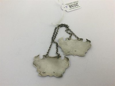 Lot 2038 - A Pair of George II Silver Decanter-Labels, by Sandilands Drinkwater, London, Circa 1750, each...