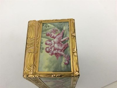 Lot 2050 - A Gold-Mounted and Enamel Snuff-Box,  Maker's Mark N?, With Charge Mark Imitating that of Henry...
