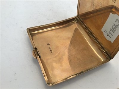 Lot 2052 - A Victorian Gold Cigarette-Case, by William Gibson and John Lawrence Langman, London, 1895,...