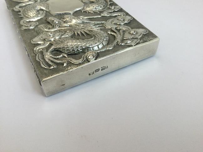 新品未開封 輸送用箱付き THE  YEARS 1967-1974 Lot 2054 - A Chinese Export Silver Card-Case, by Wang
