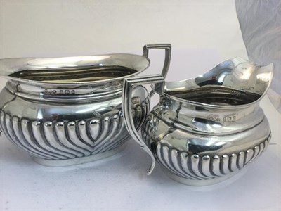 Lot 2084 - A Four-Piece Edward VII Silver Tea-Service, Probably by W. G. Keight and Co., Birmingham, 1904,...