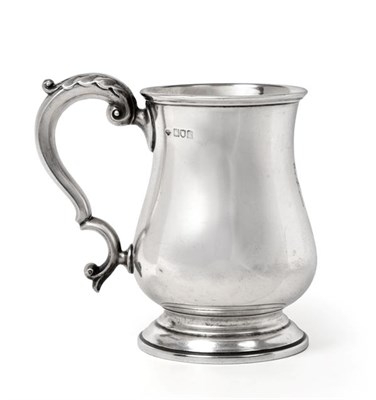 Lot 2087 - An Edward VII Silver Mug, by The Goldsmiths and Silversmiths Co. Ltd., London, 1904, baluster...