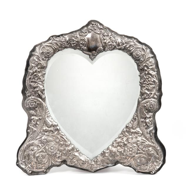 Lot 2090 - An Elizabeth II Silver-Mounted Dressing-Table Mirror, by David Shaw Silverware Ltd., London,...