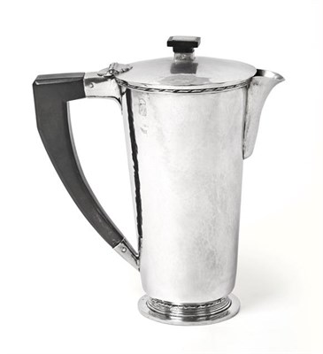 Lot 2103 - A George V Silver Hot-Water Jug, Reportedly by Kathleen Mary Hutchen, Birmingham, 1933,...