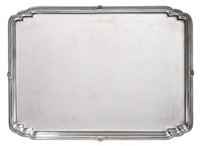 Lot 2111 - An Elizabeth II Silver Tray, by Frank Cobb and Co. Ltd., Sheffield, 1964, shaped oblong and...