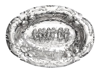 Lot 2118 - A German Silver Bowl, by J. D. Schleisser and Sohne, Hanau, Late 19th/Early 20th Century, oval...
