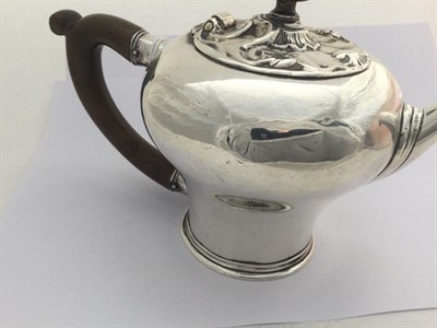Lot 2121 - A Belgian Silver Teapot and a Similar Belgian Silver Hot-Milk Jug, Maker's Mark AP?, Brussels,...