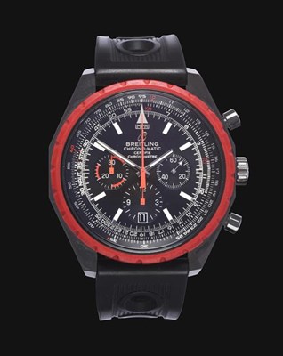 Lot 2148 - A Limited Edition Blacksteel Automatic Calendar Chronograph Wristwatch, signed Breitling,...