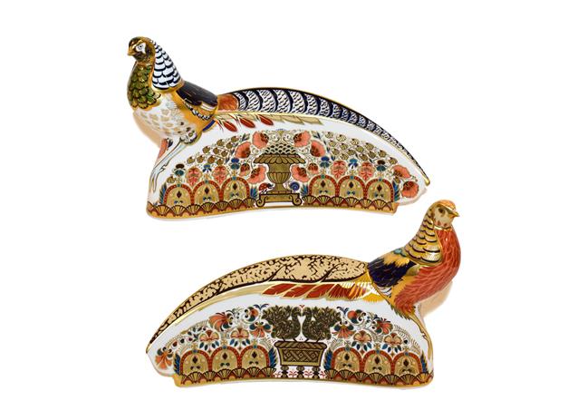 Lot 3 - Royal Crown Derby Imari: Harrods Pheasant, limited edition 191/300, with gold stopper,...
