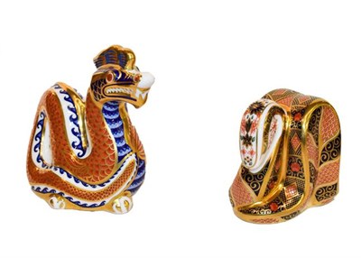 Lot 18 - Royal Crown Derby Imari: Six paperweights, comprising: Garden Snail, No. 4057/4500, with...