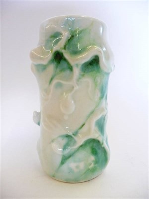 Lot 1742 - A Royal Doulton Chinese Jade Cylindrical Vase, by Harry Nixon and Charles Noke, modelled with...