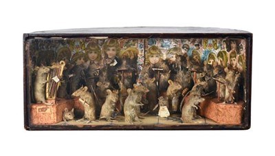 Lot 313 - Taxidermy: An Anthropomorphic Mice Diorama titled ''The Band of Hope'', circa mid-late 19th...