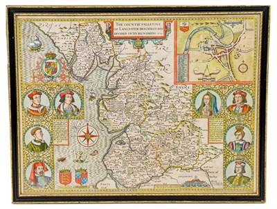 Lot 16 - Speed (John). The Countie Pallatine of Lancaster described and divided into Hundreds, [London]:...