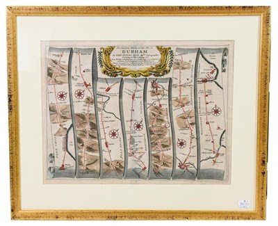 Lot 19 - Yorkshire. A group of 4 maps, 17th century, comprising:  1) Ogilby (John). The Road from Whitby...