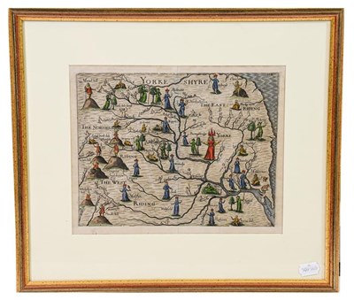 Lot 19 - Yorkshire. A group of 4 maps, 17th century, comprising:  1) Ogilby (John). The Road from Whitby...