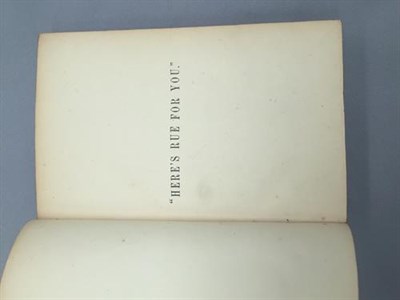 Lot 24 - Fletcher [Constance]. ''Here's Rue for You:'' Novelettes, English and Anglo-Indian. By Mrs H....