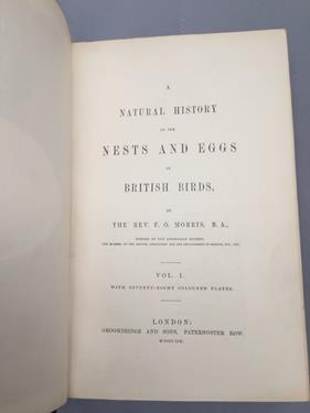 Lot 61 - Morris (Francis Orpen). A Natural History of the Nests and Eggs of British Birds, 1st edition,...