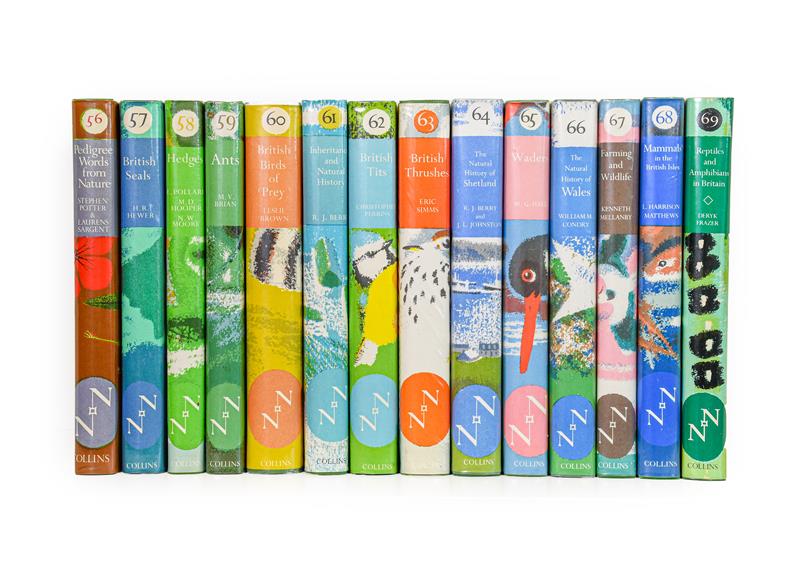 Lot 70 - New Naturalists. Numbers 56-69, London: Collins, 1973-83. 14 volumes, 8vo, original green...