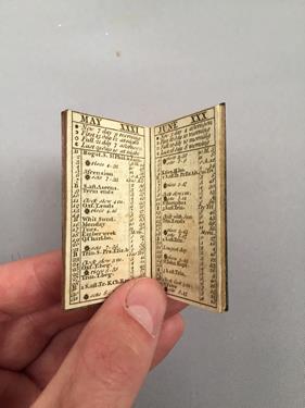 Lot 122 - Miniature almanacs. London Almanack for the Year of Christ 1783 [and:] London Almanack for the Year