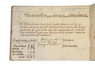 Lot 132 - Brontë Family. 'Form of Rate. An Assessment for the Relief of the Poor of the Township of...