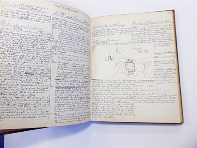 Lot 139 - Jack the Ripper. Two manuscript daybooks kept by Ludwig Freyberger (1865-1932) as pathologist...