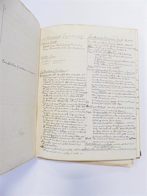 Lot 139 - Jack the Ripper. Two manuscript daybooks kept by Ludwig Freyberger (1865-1932) as pathologist...