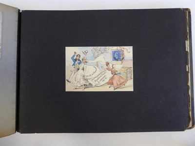 Lot 141 - Sausmarez (Ronald Philip Stanley de, 1880/1-1973, Commander RN). Album of watercolour jeux...