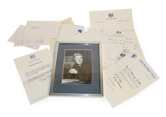 Lot 145 - Thatcher (Margaret, 1925-2013). Two autograph letters signed to Mr Leslie O'Neil of Manchester,...