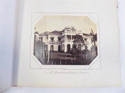 Lot 152 - China, Singapore & Malaysia. Photograph album, c.1869 and earlier. Oblong folio (340 x 380 mm),...