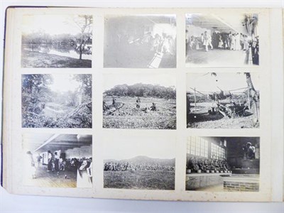 Lot 154 - Hong Kong. Photograph album depicting a tour by Lieutenant William Gray Rawlinson (1890-1915),...