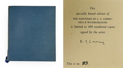 Lot 163 - Lowry (L. S., 1887-1976). The Paintings of L. S. Lowry. Oils and Watercolours. With an Introduction